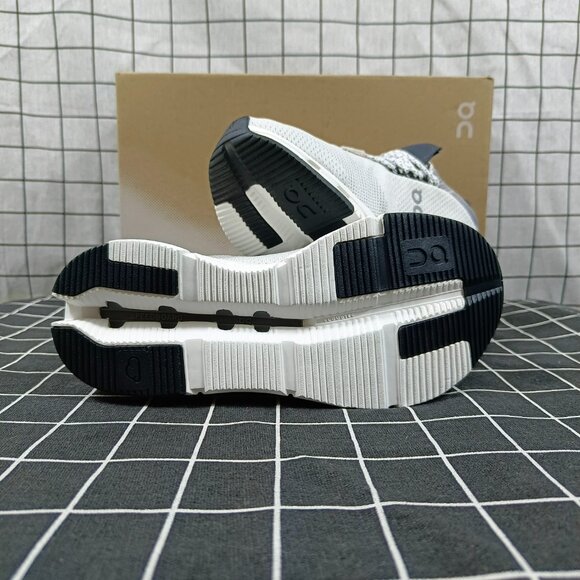 ON Running Cloud Cloudnova Women's White Sand Running Sneaker - Picture 2 of 5